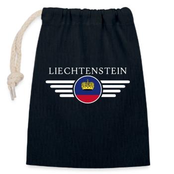 Liechtenstein T-Shirt: Kultur, Pracht - Verschließbarer Geschenkbeutel aus Baumwolle (14x20cm) - Navy - Vorne