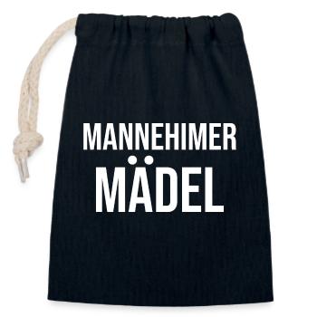Marathon Running Jogging - Verschließbarer Geschenkbeutel aus Baumwolle (14x20cm) - Navy - Vorne