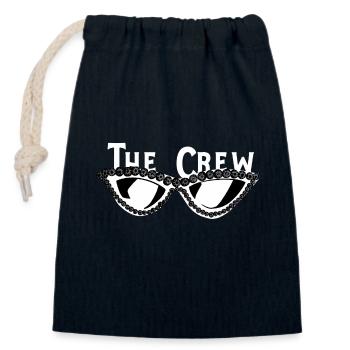 La tournée des filles de l’équipage - Sac cadeau en coton avec cordon (14 x 20 cm) - bleu marine - Devant