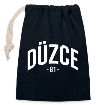 Düzce 81 Türkei Turkiye Geschenk Düzceli TR - Verschließbarer Geschenkbeutel aus Baumwolle (14x20cm) - Navy - Vorne