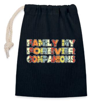 quote bday jokes meaningful connections - Verschließbarer Geschenkbeutel aus Baumwolle (14x20cm) - Navy - Vorne