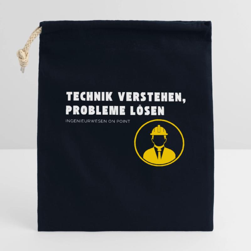 Understanding technology, solving problems Engineering . Closable cotton gift bag (14x20cm)