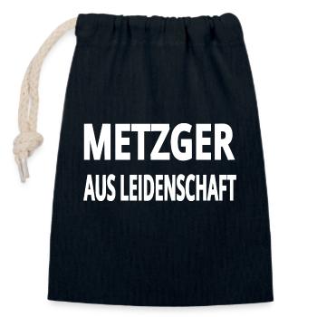 Metzger - Verschließbarer Geschenkbeutel aus Baumwolle (14x20cm) - Navy - Vorne