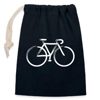 Coups 5 - Sac cadeau en coton avec cordon (14 x 20 cm) - bleu marine - Devant