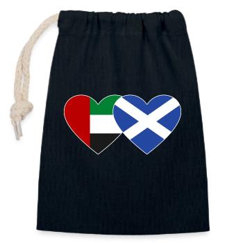 United Arab Emirates Scotland Flag - Closable cotton gift bag (14x20cm) - navy - Front