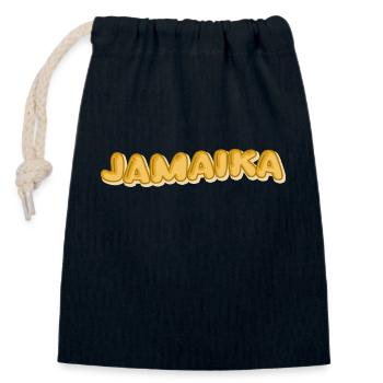 Jamaika als Urlaub - Verschließbarer Geschenkbeutel aus Baumwolle (14x20cm) - Navy - Vorne