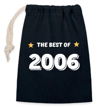 Best of 2006 - Sac cadeau en coton avec cordon (14 x 20 cm) - bleu marine - Devant