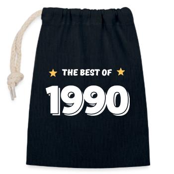 Best of 1990 - Sac cadeau en coton avec cordon (14 x 20 cm) - bleu marine - Devant