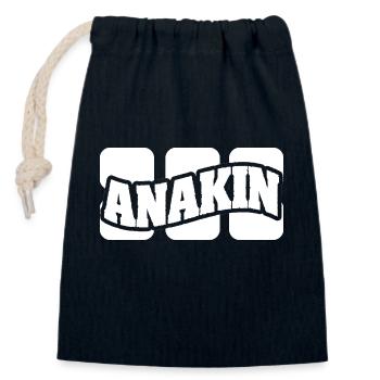 Anakin comme nom - Sac cadeau en coton avec cordon (14 x 20 cm) - bleu marine - Devant