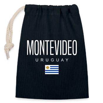 Montevideo Uruguay Uruguayer - Verschließbarer Geschenkbeutel aus Baumwolle (14x20cm) - Navy - Vorne