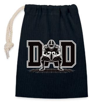 Football Dad – Chemise cool pour les pères sportifs - Sac cadeau en coton avec cordon (14 x 20 cm) - bleu marine - Devant