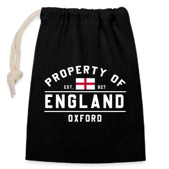 England Oxford Flagge Grafiken - Verschließbarer Geschenkbeutel aus Baumwolle (14x20cm) - Schwarz - Vorne