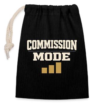 Mortgage Brokers, Loan Officers, - Closable cotton gift bag (14x20cm) - black - Front