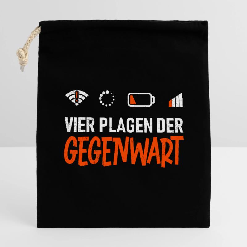 Science Coder VIER PLAGEN DER GEGENWART LUSTIG Verschließbarer Geschenkbeutel aus Baumwolle (14x20cm)
