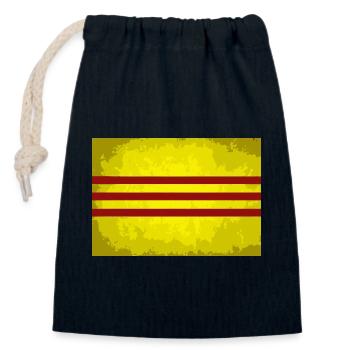Vietnam - Verschließbarer Geschenkbeutel aus Baumwolle (14x20cm) - Navy - Vorne