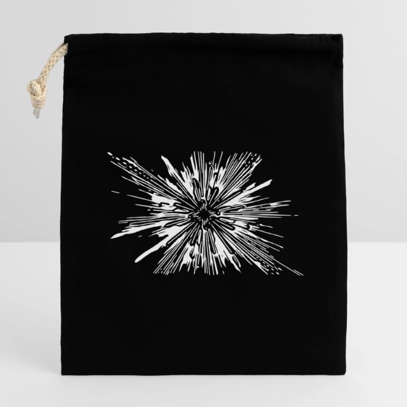 Vector Splash Explosion Sac cadeau en coton avec cordon (14 x 20 cm)