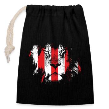 León, football fans from Bilbao - Closable cotton gift bag (14x20cm) - black - Front