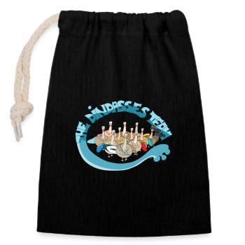 DINDASSE TEAM POSTER - Sac cadeau en coton avec cordon (14 x 20 cm) - noir - Devant