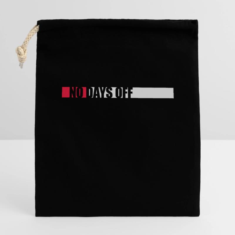 pas de jours de congé devis Sac cadeau en coton avec cordon (14 x 20 cm)