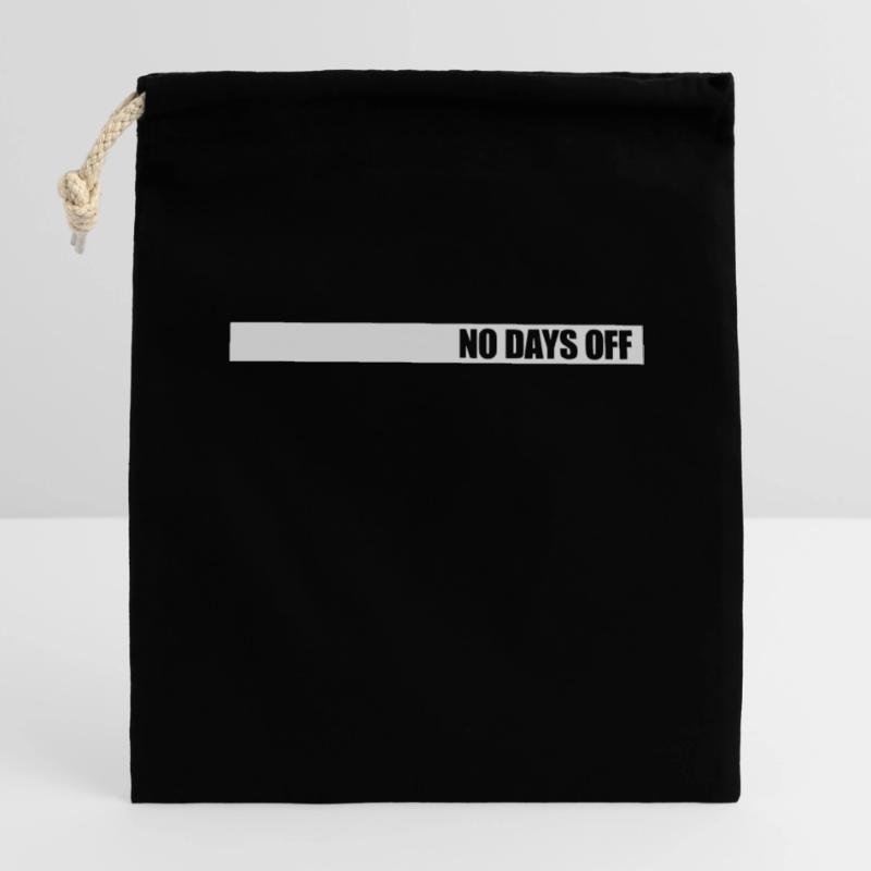 pas de jours de congé devis Sac cadeau en coton avec cordon (14 x 20 cm)