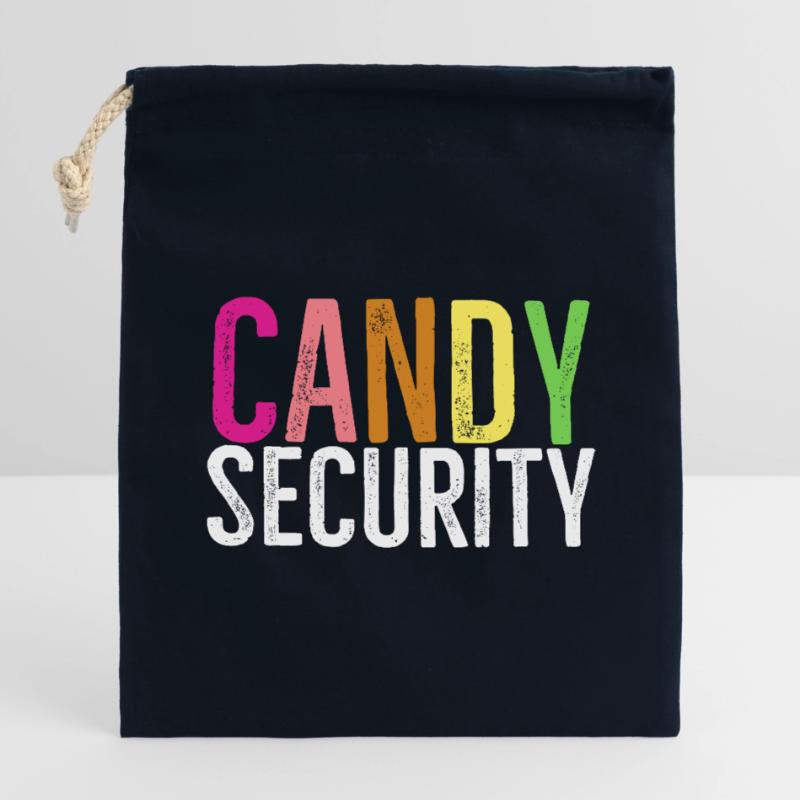 Candy Security Closable cotton gift bag (14x20cm)