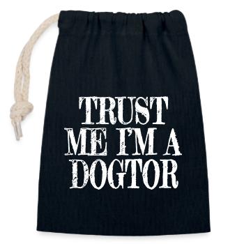 sayings beagle dog gift funny quote - Verschließbarer Geschenkbeutel aus Baumwolle (14x20cm) - Navy - Vorne