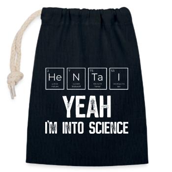 Hentai Wissenschaft - Anime Manga Elemente - Verschließbarer Geschenkbeutel aus Baumwolle (14x20cm) - Navy - Vorne