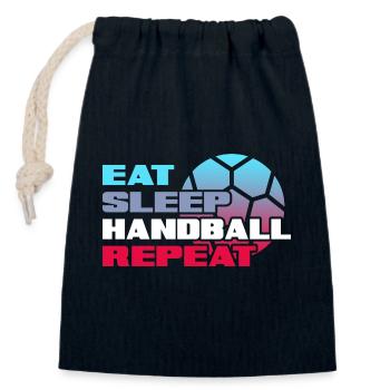 Handball Handball Player Handball-Life - Sac cadeau en coton avec cordon (14 x 20 cm) - bleu marine - Devant