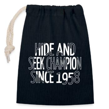 Clinical Informatics Specialisttshirts - Closable cotton gift bag (14x20cm) - navy - Front