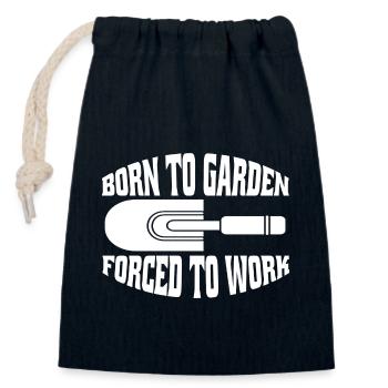 Gartenarbeit Hobbygärtner Gärtnerei Gärtner Garten - Verschließbarer Geschenkbeutel aus Baumwolle (14x20cm) - Navy - Vorne