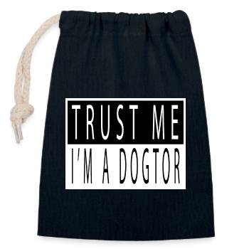 dogs animal welfare birthday beagle owner - Verschließbarer Geschenkbeutel aus Baumwolle (14x20cm) - Navy - Vorne
