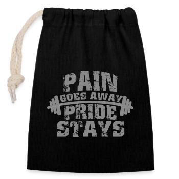 sport - Sac cadeau en coton avec cordon (14 x 20 cm) - noir - Devant