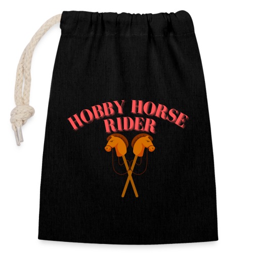 Hobby Horse Riding: Zeigen Sie Ihre Leidenschaft - Verschließbarer Geschenkbeutel aus Baumwolle (14x20cm)