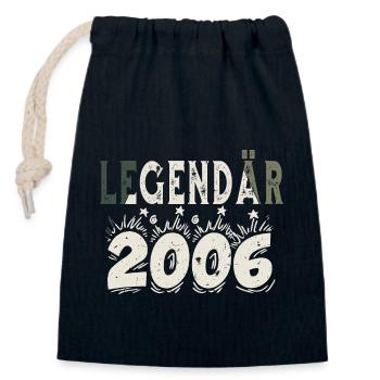 Legendär 2006 - Verschließbarer Geschenkbeutel aus Baumwolle (14x20cm) - Navy - Vorne