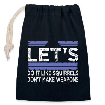 statement funny sayings 1960s birthday present - Closable cotton gift bag (14x20cm) - navy - Front