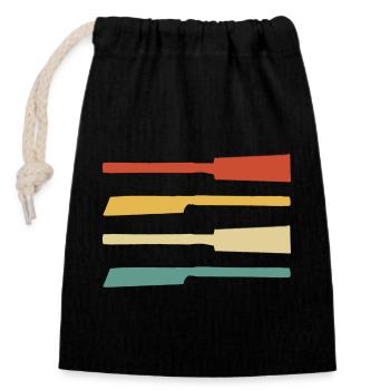 Japanese saw Japanese saw Kataba Ryobi Duzoki - Closable cotton gift bag (14x20cm) - black - Front