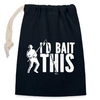 Catfish Fishing Catfish Anglers - Closable cotton gift bag (14x20cm) - navy - Front