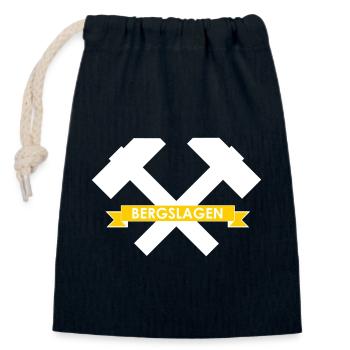 Bergslagen - Verschließbarer Geschenkbeutel aus Baumwolle (14x20cm) - Navy - Vorne