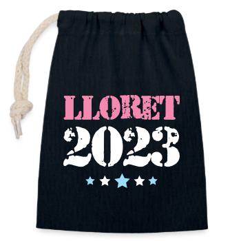 Lloret De Mar 2023 - Verschließbarer Geschenkbeutel aus Baumwolle (14x20cm) - Navy - Vorne