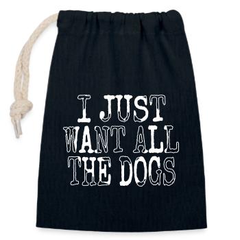 pet beagle daddy beagle dogs funny sayings - Verschließbarer Geschenkbeutel aus Baumwolle (14x20cm) - Navy - Vorne