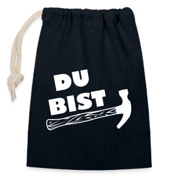 Handwerker Handyman Handwerk Werkzeug Baustelle - Verschließbarer Geschenkbeutel aus Baumwolle (14x20cm) - Navy - Vorne