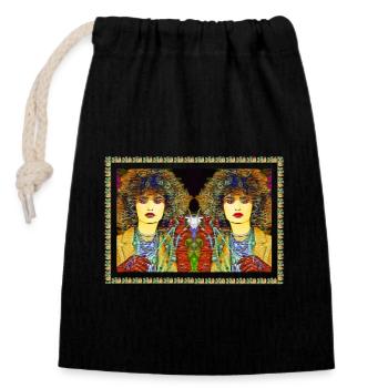 Psycho 80s Special limited edition - Closable cotton gift bag (14x20cm) - black - Front