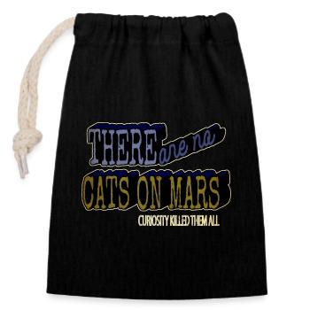 Happy Night Sky Cool Statement Present Idea Jokes - Closable cotton gift bag (14x20cm) - black - Front