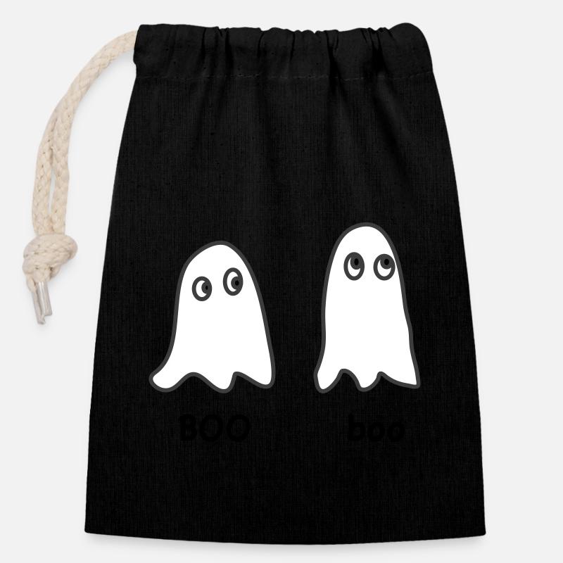 BooboocleanUp - Closable cotton gift bag (14x20cm) - black