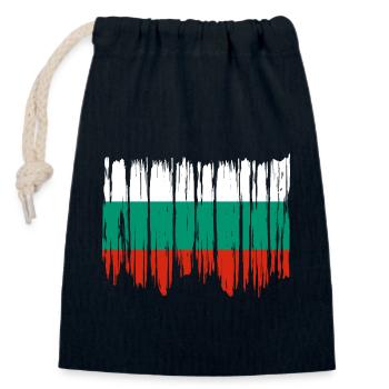 Bulgarien Flagge Bulgarische Fahne Goldstrand - Verschließbarer Geschenkbeutel aus Baumwolle (14x20cm) - Navy - Vorne