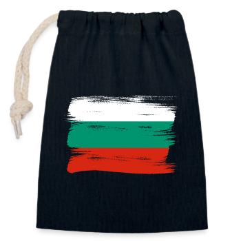 Bulgarien Flagge Bulgarische Fahne Goldstrand - Verschließbarer Geschenkbeutel aus Baumwolle (14x20cm) - Navy - Vorne