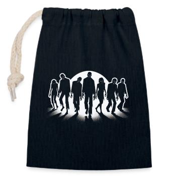 Zombies - Verschließbarer Geschenkbeutel aus Baumwolle (14x20cm) - Navy - Vorne