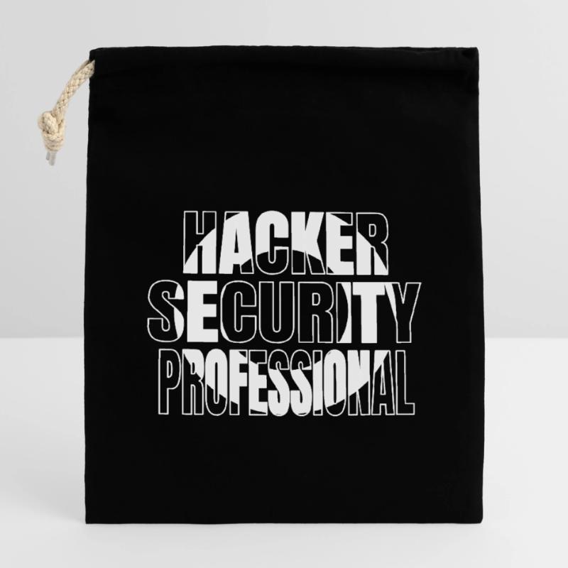 anonymous hacker computer humour present idea Verschließbarer Geschenkbeutel aus Baumwolle (14x20cm)