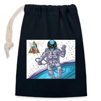 3 Original - Verschließbarer Geschenkbeutel aus Baumwolle (14x20cm) - Navy - Vorne