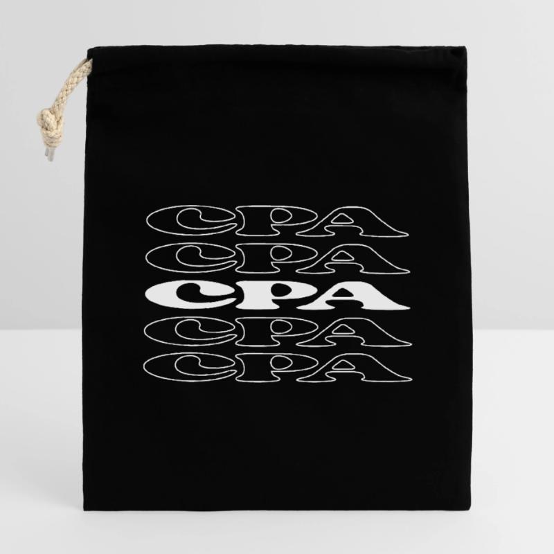 Expert-comptable Expert-comptable Sac cadeau en coton avec cordon (14 x 20 cm)